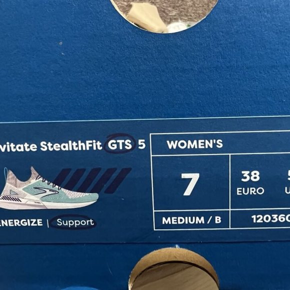 Brooks Womens Levitate Stealthfit GTS 5 Running Shoe Size 7 M - Picture 6 of 6